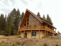Log home build